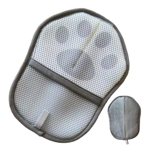 Teksome Tierhaarentferner, elektrostatische Handschuhe, wiederverwendbar, Fusselentferner, elektrostatische Adsorption, Tierhaarentfernungshandschuhe für Hund, Hase, Katze, Teppich, Sofa, Autositz von Teksome