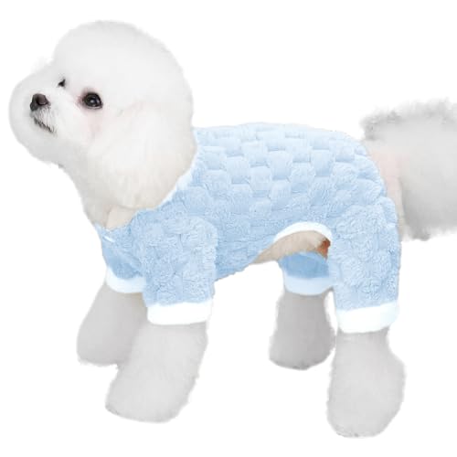 Teksome Warmer Hundemantel, Fleece-Hundepullover, Haustier-Pullover, weich, dick gepolstert, warmer Mantel, Haustierpullover für mittelgroße Hunde und Haustiere von Teksome