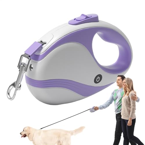 Versenkbare Hundeleine, Hunde Retraktierbare Leinen - USB -Taschenlampe Teleskop -Traktor -Haustreifen,Sicheres Wandertraktionseil, ergonomisches Trainingsgurt für kleine und mittlere Versenkbare Hundeleine, Hunde Retraktierbare Leinen - USB -Taschenlampe Teleskop -Traktor -Haustreifen,Sicheres Wandertraktionseil, ergonomisches Trainingsgurt für kleine und mittlere von Teksome