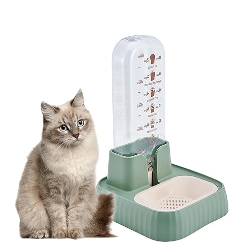 Wassernapfspender für Hunde und Katzen, 500 ml Sichtkapazität, Siphon, Nachfüllen, abnehmbarer Filter, Haustier-Wasserbrunnen für Hunde, Kätzchen, Haustierbedarf Teksome von Teksome