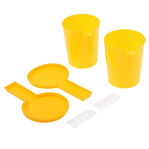 Telituny Bee Feeder-2pcs Imkerei Honig Eingang Wassertrinker Bee Feeder Flasche Set Schüssel Werkzeug Telituny Bee Feeder-2pcs Imkerei Honig Eingang Wassertrinker Bee Feeder Flasche Set Schüssel Werkzeug von Telituny