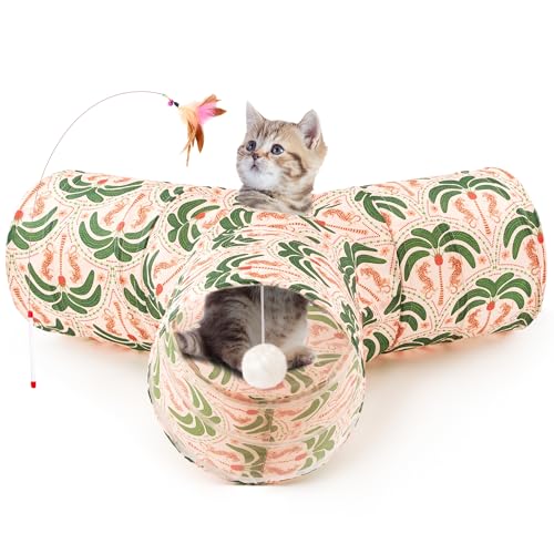 Tempcore 3-Wege-Katzentunnel, Katzentunnel für Indoor-Katzen, Katzenspielzeug mit Ball, für Katzen, Welpen und Kätzchen Tempcore 3-Wege-Katzentunnel, Katzentunnel für Indoor-Katzen, Katzenspielzeug mit Ball, für Katzen, Welpen und Kätzchen von Tempcore