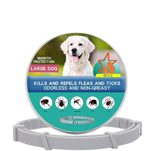 Tempotech ® Antiparasitäres Halsband – Leishmaniose-Halsband – Hunde und Katzen – 8 Monate Schutz – gegen Flöhe, Zecken, Mücken, Milben und Läuse (2-65cm) von Tempotech