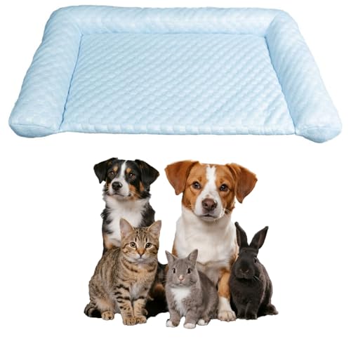 Tencipeda Pet Cooling Mat, Soft, Durable Pet Cooling Mats, Anti-Slip, Breathable, Washable Dog Cooling Mat for Summer Relief (Blue,XX-Large) von Tencipeda