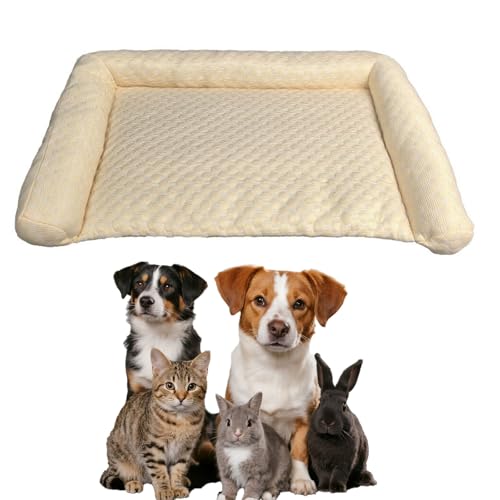 Tencipeda Pet Cooling Mat, Soft, Durable Pet Cooling Mats, Anti-Slip, Breathable, Washable Dog Cooling Mat for Summer Relief (Yellow,XXX-Large) von Tencipeda