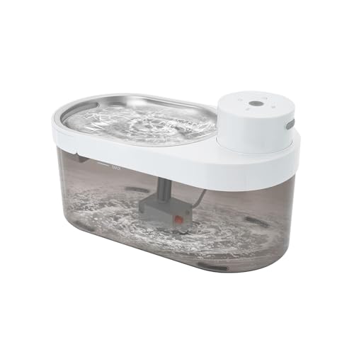 Katzenbrunnen Kabellos, Drahtlose Wasserpumpe mit Filterelemente, 4L Katzenbrunnen für Katzen, Katzentrinkbrunnen für Schlafzimmer Balkon Küche Katzenbrunnen Kabellos, Drahtlose Wasserpumpe mit Filterelemente, 4L Katzenbrunnen für Katzen, Katzentrinkbrunnen für Schlafzimmer Balkon Küche von Tenddya