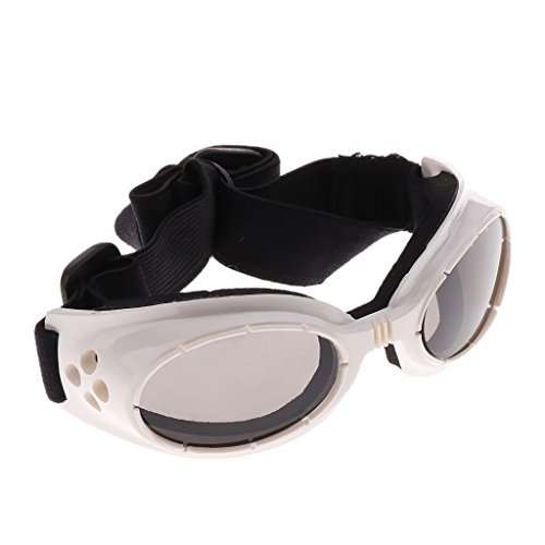 Tenlacum UV-Sonnenbrille für Haustiere, Hunde, Katzen, Windschutz, Weiß #2 von Tenlacum