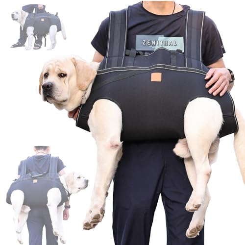 Hundegeschirr-Rucksack-Tragetasche für große Hunde – Ganzkörperschlinge mit Griff, Hundegeschirr für Gelenkverletzungen, Arthritis, Unterstützung der Hinterbeine, ideal für Treppen, Autos, ältere Hundegeschirr-Rucksack-Tragetasche für große Hunde – Ganzkörperschlinge mit Griff, Hundegeschirr für Gelenkverletzungen, Arthritis, Unterstützung der Hinterbeine, ideal für Treppen, Autos, ältere von Terapaton