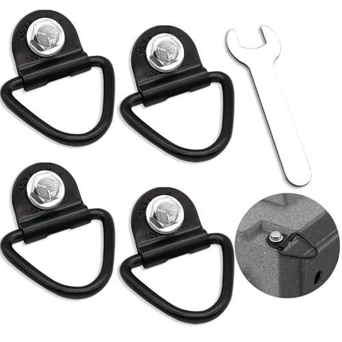 Terixe Spanngurt-Set für Ruffland-Zwinger, D-Ring-Set, 453,6 kg Tragkraft, mit Schraubenschlüssel, einfache Installation, kompatibel mit RuffLand Zwingern, ideal für die Sicherung Ihrer Kiste im Terixe Spanngurt-Set für Ruffland-Zwinger, D-Ring-Set, 453,6 kg Tragkraft, mit Schraubenschlüssel, einfache Installation, kompatibel mit RuffLand Zwingern, ideal für die Sicherung Ihrer Kiste im von Terixe