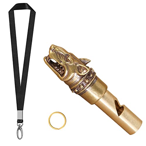 Terpollay Hundepfeife, Retro Hundepfeife zum Trainieren, Professionelle Hundepfeife aus Messing, Professionelle Rückruf-Hundepfeifen mit Umhängeband für Hundetraining und Rückruf Ihres Hundes Terpollay Hundepfeife, Retro Hundepfeife zum Trainieren, Professionelle Hundepfeife aus Messing, Professionelle Rückruf-Hundepfeifen mit Umhängeband für Hundetraining und Rückruf Ihres Hundes von Terpollay