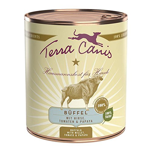 Classic Nassfutter Büffel, Hirse, Tomate & Papaya (6x800g) von Terra Canis