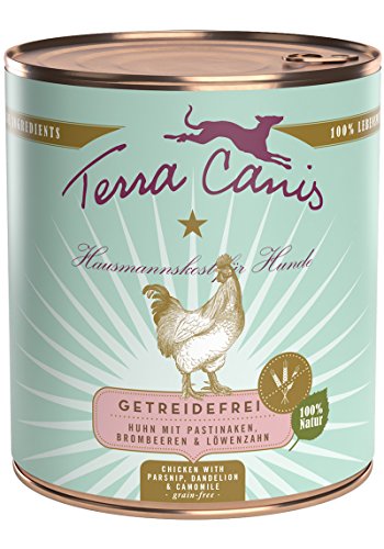 Huhn mit Pastinaken, Löwenzahn und Kamille, 6er Pack (6 x 800 g) von Terra Canis