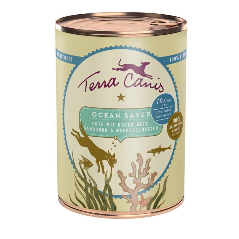 Terra Canis Ocean Lover – Ente mit Roter Bete, Sanddorn und Meeresschätzen 12x400g von Terra Canis