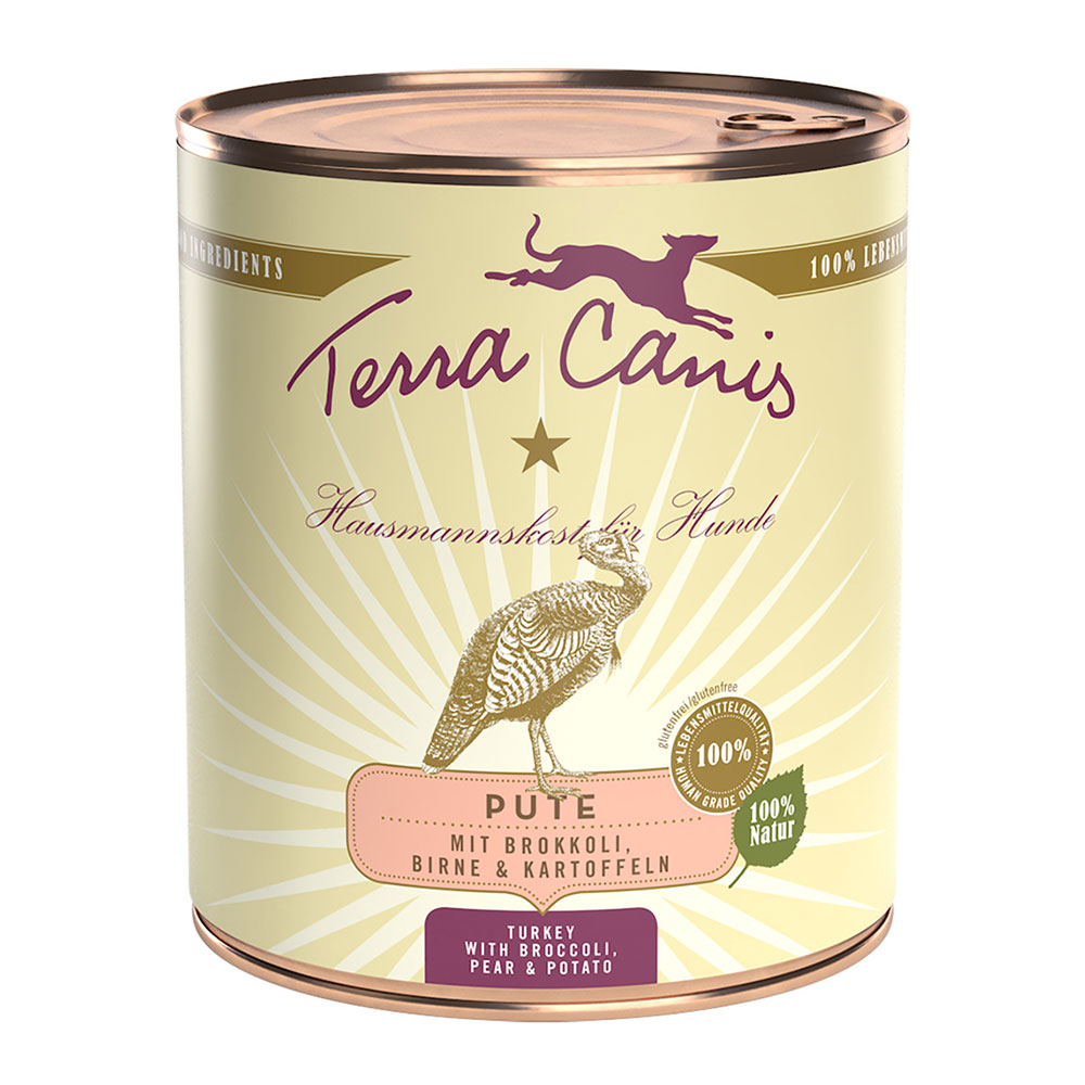 Sparpaket Terra Canis 12 x 800 g - Pute mit Brokkoli, Birne & Kartoffeln Sparpaket Terra Canis 12 x 800 g - Pute mit Brokkoli, Birne & Kartoffeln von Terra Canis