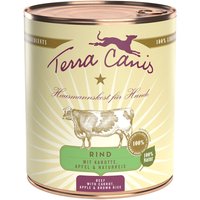 Sparpaket Terra Canis 12 x 800 g - Rind mit Karotte, Apfel und Naturreis von Terra Canis