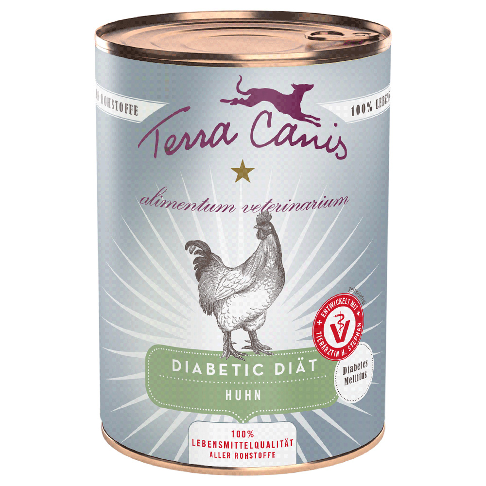 Sparpaket Terra Canis Alimentum Veterinarium Diabetic Diät 12 x 400 g - Huhn Sparpaket Terra Canis Alimentum Veterinarium Diabetic Diät 12 x 400 g - Huhn von Terra Canis