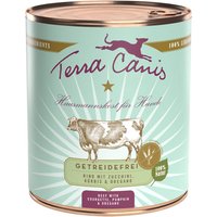 Sparpaket Terra Canis Getreidefrei 12 x 800 g - Rind mit Zucchini, Kürbis und Oregano von Terra Canis