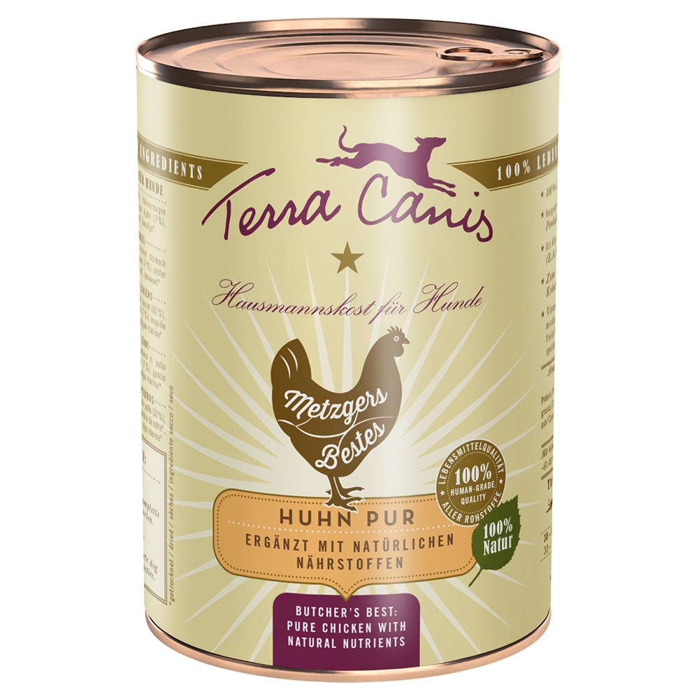 Sparpaket Terra Canis Metzgers Bestes 12 x 400 g - Huhn Pur Sparpaket Terra Canis Metzgers Bestes 12 x 400 g - Huhn Pur von Terra Canis