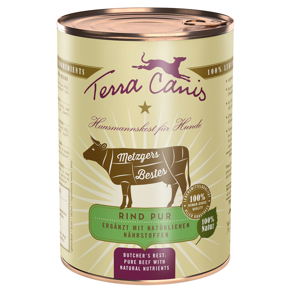 Sparpaket Terra Canis Metzgers Bestes 12 x 400 g - Rind Pur Sparpaket Terra Canis Metzgers Bestes 12 x 400 g - Rind Pur von Terra Canis