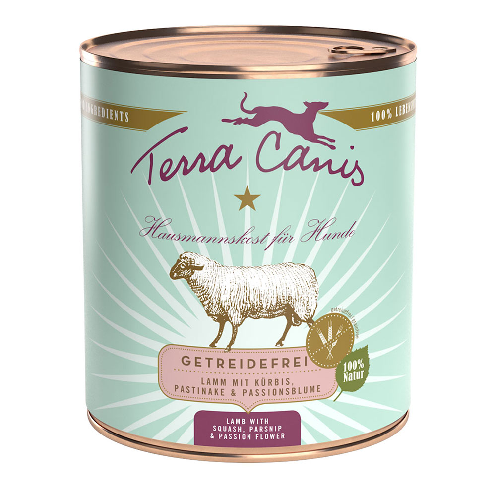 Sparpaket Terra Canis getreidefrei 12 x 800 g - Lamm mit Kürbis, Pastinake & Passionsblume Sparpaket Terra Canis getreidefrei 12 x 800 g - Lamm mit Kürbis, Pastinake & Passionsblume von Terra Canis
