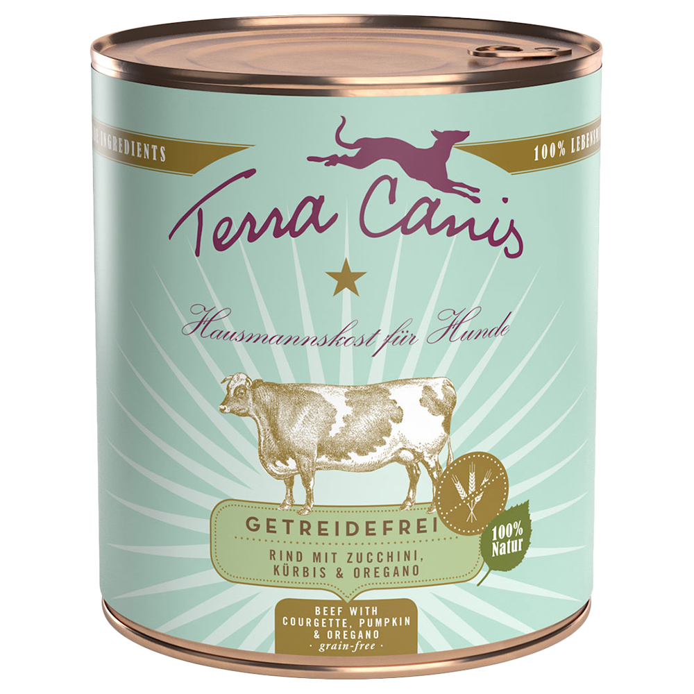 Sparpaket Terra Canis getreidefrei 12 x 800 g - Mix Pute & Rind von Terra Canis