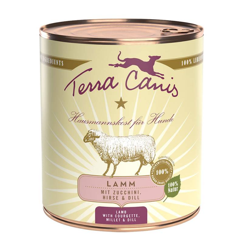 Terra Canis 6 x 800 g - Lamm mit Zucchini, Hirse und Dill von Terra Canis