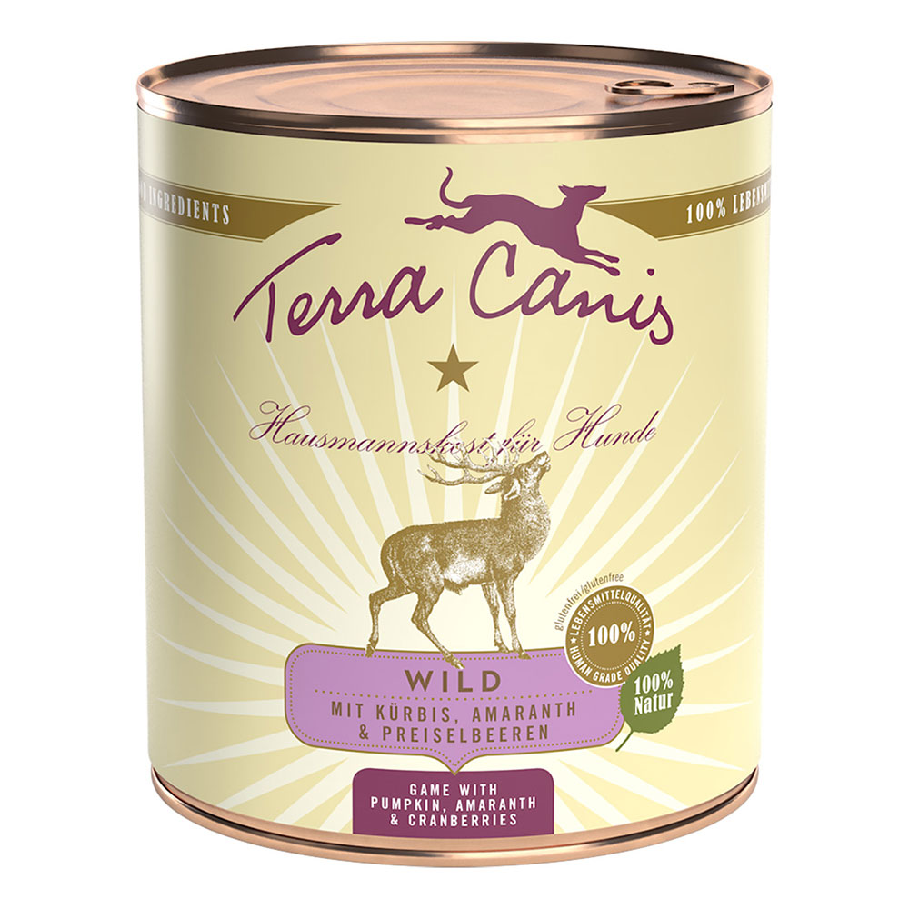 Terra Canis 6 x 800 g - Wild mit Kürbis, Amaranth und Preiselbeeren von Terra Canis