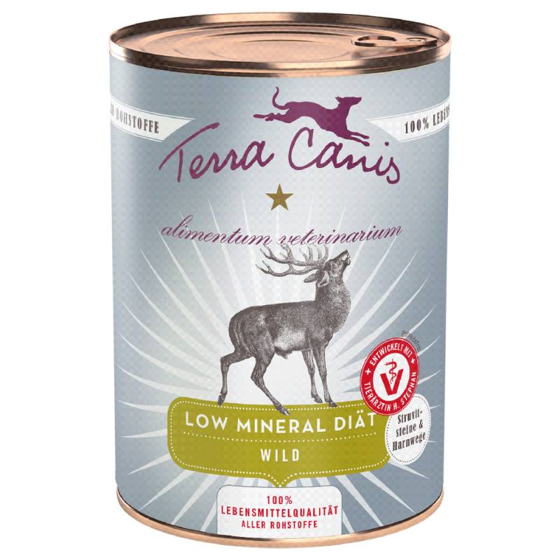 Terra Canis Alimentum Veterinarium Low Mineral Diät 6 x 400 g - Wild von Terra Canis