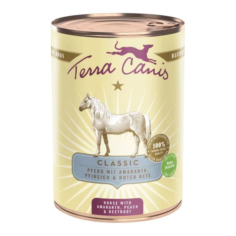 Terra Canis CLASSIC Pferd mit Amaranth, Pfirsich und Roter Bete 12x400g von Terra Canis