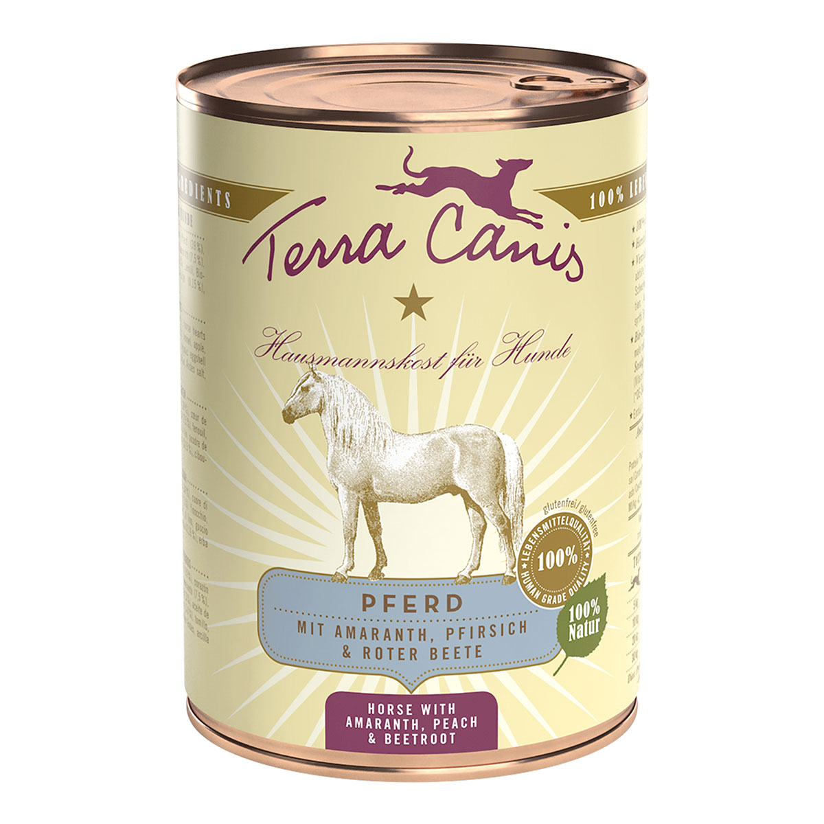Terra Canis CLASSIC Pferd mit Amaranth, Pfirsich und Roter Bete 6x400g Terra Canis CLASSIC Pferd mit Amaranth, Pfirsich und Roter Bete 6x400g von Terra Canis