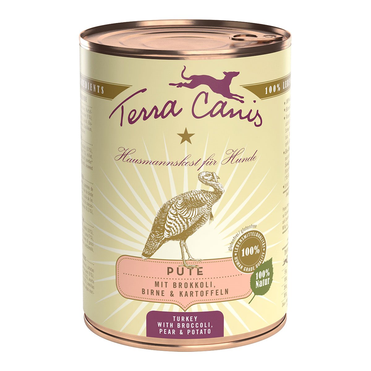 Terra Canis CLASSIC – Pute mit Brokkoli, Birne und Kartoffel 12x400g von Terra Canis