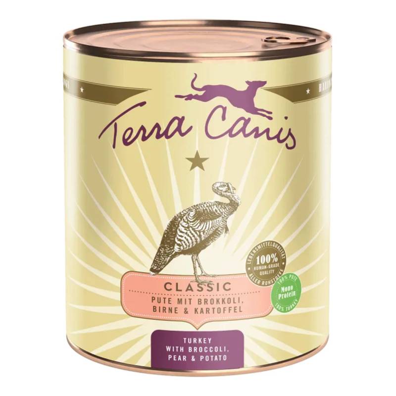 Terra Canis CLASSIC – Pute mit Brokkoli, Birne und Kartoffel 12x800g von Terra Canis