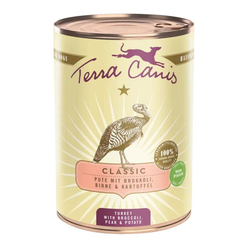 Terra Canis CLASSIC – Pute mit Brokkoli, Birne und Kartoffel 6x400g von Terra Canis