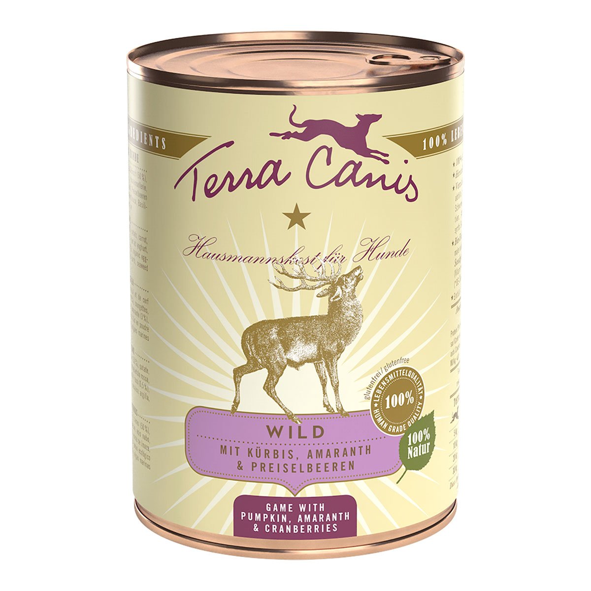 Terra Canis CLASSIC – Wild mit Kürbis, Amaranth und Preiselbeere 12x400g von Terra Canis