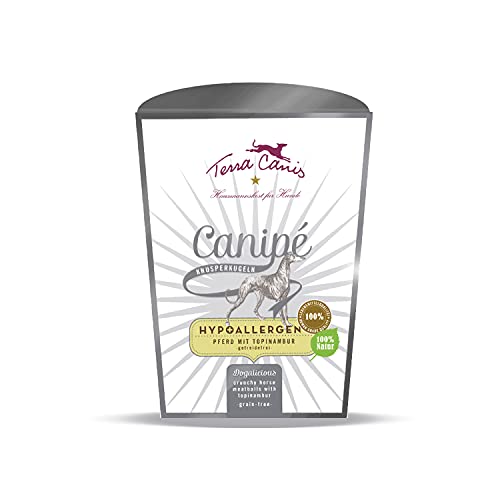 Terra Canis Pferd - Canipé Hypoallergen Knusperkugeln, 100g I Hundesnack in 100% Lebensmittelqualität Aller Rohstoffe von Terra Canis