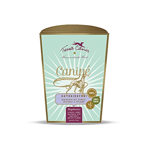 Terra Canis Kaninchen - Canipé Getreidefrei Knusperkugeln, 100g I Hundesnack in 100% Lebensmittelqualität Aller Rohstoffe von Terra Canis