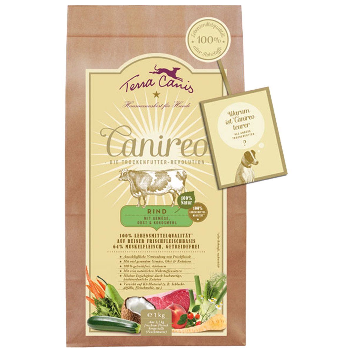 Terra Canis Canireo Rind 1kg von Terra Canis