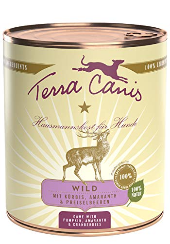 Terra Canis Classic Wild mit Kürbis, Preiselbeeren und Vollkornnudeln, (1 x 800 g) von Terra Canis