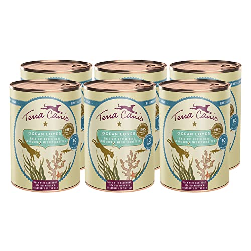 Terra Canis Ente, Rote Bete, Sanddorn & Meeresschätzen - Love The Planet, 6x400g I Ocean Lover Menü I Premium Hundefutter I Getreidefrei & leicht verdaulich von Terra Canis