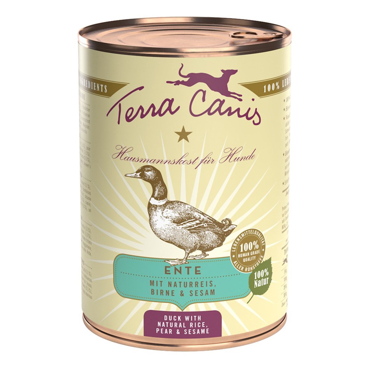 Terra Canis Ente mit Naturreis, Rote Beete, Birne und Sesam 12x400g Terra Canis Ente mit Naturreis, Rote Beete, Birne und Sesam 12x400g von Terra Canis