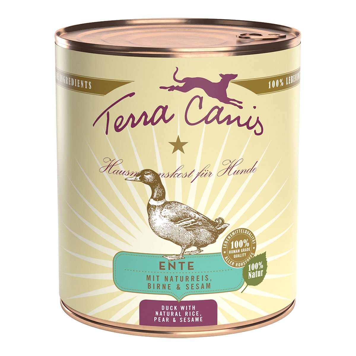 Terra Canis CLASSIC – Ente mit Naturreis, Roter Bete, Birne und Sesam 12x800g von Terra Canis