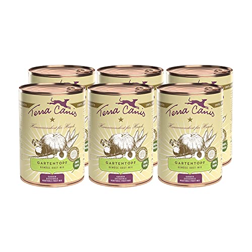 Terra Canis Gemüse-Obst-Mix - Gartentopf, 6x400g I Premium Hunde-Nahrungsergänzung in 100% Lebensmittelqualität Aller Rohstoffe von Terra Canis