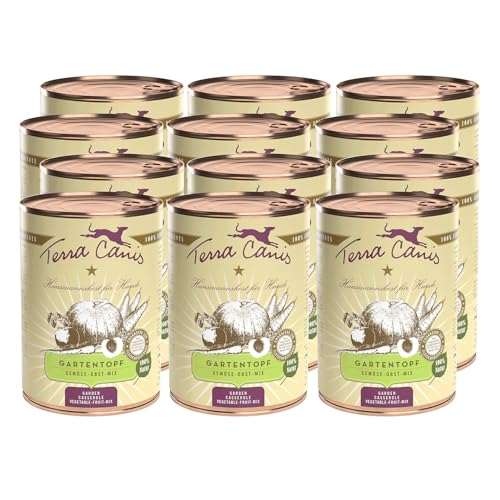 Terra Canis Gemüse-Obst-Mix Gartentopf 12x400 g – Obst und Gemüse für Hunde mit wertvollen Vitaminen, Hundefutter getreidefrei, ideal als Ergänzung zur Reinfleisch-Fütterung Terra Canis Gemüse-Obst-Mix Gartentopf 12x400 g – Obst und Gemüse für Hunde mit wertvollen Vitaminen, Hundefutter getreidefrei, ideal als Ergänzung zur Reinfleisch-Fütterung von Terra Canis