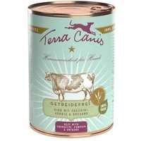 Terra Canis Getreidefrei Adult 6x400g Rind mit Zucchini, Kürbis & Oregano von Terra Canis