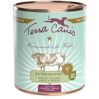 Terra Canis Getreidefrei Adult 6x800g Rind mit Zucchini, Kürbis und Oregano von Terra Canis