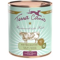 Terra Canis Getreidefrei Adult 6x800g Rind mit Zucchini, Kürbis & Oregano von Terra Canis