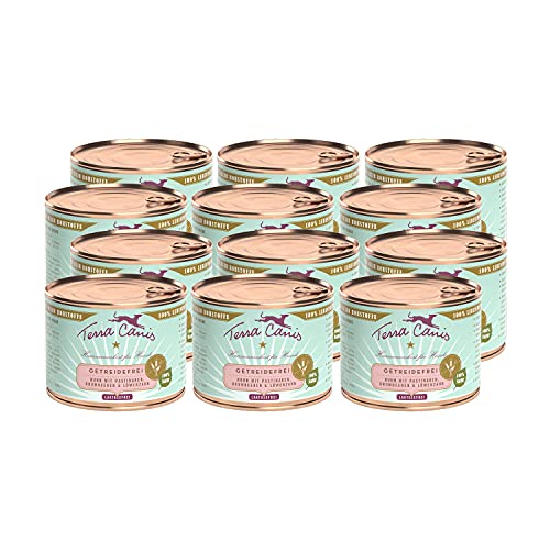 Terra Canis Huhn, Pastinake, Brombeere & Löwenzahn - Getreidefreies Nassfutter, 12x200g I Premium Hundefutter in 100% Lebensmittelqualität Aller Rohstoffe I Reichhaltig, gesund & glutenfrei von Terra Canis