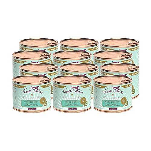 Terra Canis Ente, Kürbis & Erdbeere - Getreidefreies Nassfutter, 12x200g I Premium Hundefutter in 100% Lebensmittelqualität Aller Rohstoffe I Reichhaltig & gesund, allergenarm & glutenfrei von Terra Canis