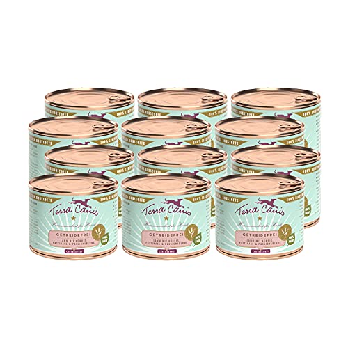 Terra Canis Lamm, Kürbis, Pastinake & Passionsblume - Getreidefreies Nassfutter, 12x200g I Premium Hundefutter in 100% Lebensmittelqualität Aller Rohstoffe I Reichhaltig, gesund & glutenfrei von Terra Canis