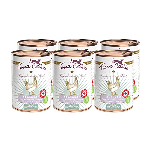 Terra Canis Hund-Schonkost, Nassfutter Huhn 6x400 g – Ergänzungs-Hundefutter, getreidefrei, ideal bei akuten Magen-Darm-Problemen, mit Rohstoffen in 100% Lebensmittelqualität Terra Canis Hund-Schonkost, Nassfutter Huhn 6x400 g – Ergänzungs-Hundefutter, getreidefrei, ideal bei akuten Magen-Darm-Problemen, mit Rohstoffen in 100% Lebensmittelqualität von Terra Canis